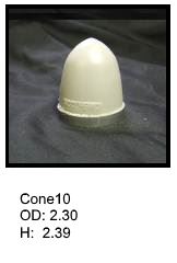 Cone shaped silicone print pad from AccuPad Inc.