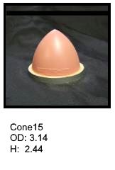 Cone shaped silicone print pad from AccuPad Inc.