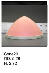 Cone shaped silicone print pad from AccuPad Inc.
