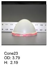 Cone shaped silicone print pad from AccuPad Inc.
