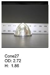 Cone shaped silicone print pad from AccuPad Inc.