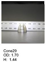 Cone shaped silicone print pad from AccuPad Inc.
