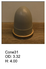 Cone shaped silicone print pad from AccuPad Inc.