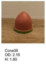 Cone shaped silicone print pad from AccuPad Inc.
