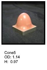 Cone shaped silicone print pad from AccuPad Inc.