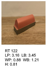 RT 122, roof top shaped silicone print pad from AccuPad Inc.