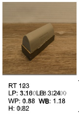 RT 123, roof top shaped silicone print pad from AccuPad Inc.
