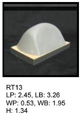 RT 13, roof top shaped silicone print pad from AccuPad Inc.