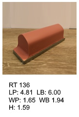 RT 136, roof top shaped silicone print pad from AccuPad Inc.
