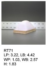 RT 71, roof top shaped silicone print pad from AccuPad Inc.