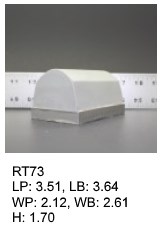 RT 73, roof top shaped silicone print pad from AccuPad Inc.