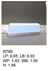 RT 88, roof top shaped silicone print pad from AccuPad Inc.