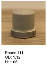 Round111, round silicone print pad from AccuPad Inc.
