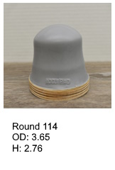 Round114, round silicone print pad from AccuPad Inc.