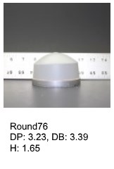 Round76, round silicone print pad from AccuPad Inc.