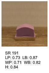 SR 191, Square or rectagular silicone print pad