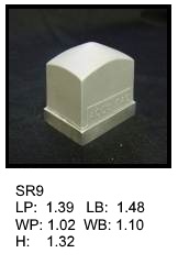 SR 9, Square or rectagular silicone print pad